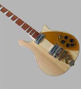 Modèle de guitare électrique en bois naturel 620, nouvellement fabriqué, à travers le corps, rickenbackertoasterpickup 2589