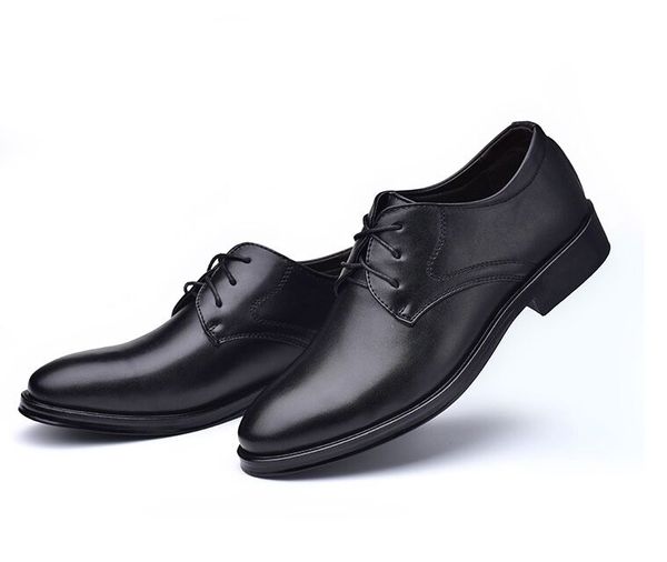 Nouvellement chaussures en cuir verni de qualité pour hommes chaussures de mariage blanches taille 38-48 chaussures habillées en cuir noir souple pour homme