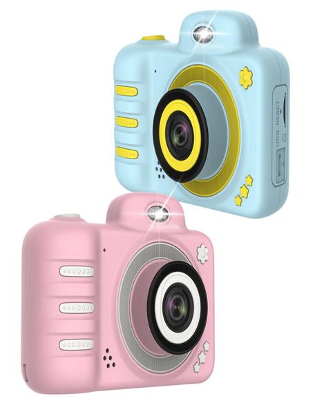 Recién mini mini mini recargable C3 Kids Camera 1080p HD Children Digital Front Selfie Cámaras Vínculos Vínculos LCD Gift7405783