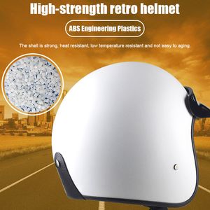 Nieuw motorhelm Vintage Ademende lichtgewicht Open Face Design for Men Women Motorbike BN99