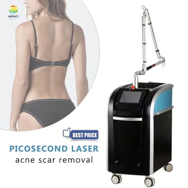 Nouvellement Nd Yag Laser picoseconde Q commuté tatouage Pigmentation enlèvement Machine Laser cicatrice acné cernes équipement de traitement