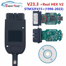 Recientemente STV23.3.1 para la interfaz USB de escáner OBD2 VAV HEX V2 para VW/Audi/Skoda Seat Unlimited VINS STM32F4 Soporte de Soporte 1996-2022