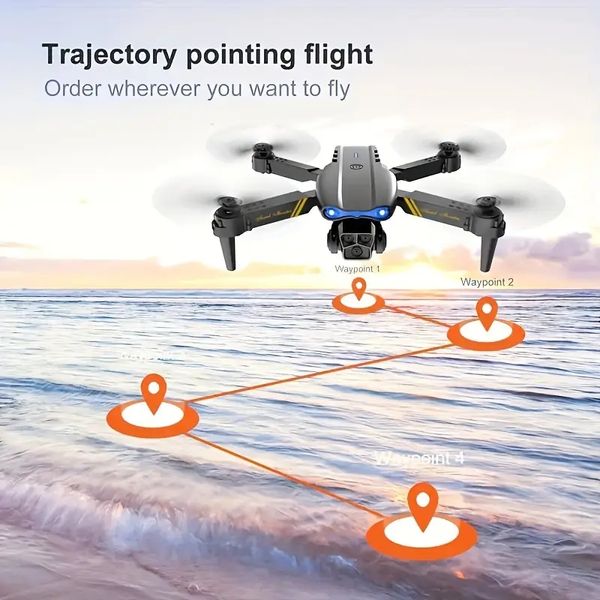 Nouvellement amélioré E99PRO UAV HD trois caméras WIFI télécommande pliante quadrirotor entretien d'altitude télécommande cadeau débutant jouet Drone abordable