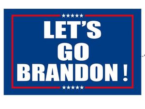 NEWNEW LET's Go Brandon Trump Election Flag Dubbelzijdige Presidentiële vlaggen 150 * 90cm groothandel zzf12323