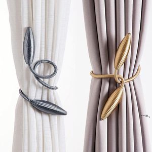 NEWNo Drilling Arbitrary Shape Strong Curtain Tiebacks Plush Alloy Hanging Belts Ropes Curtain Holdback Curtain Rods Accessoires LLE9313