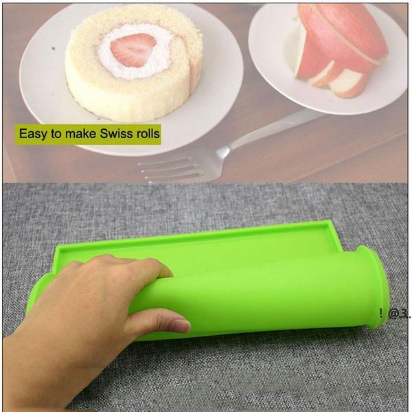 Newnon Stick Silicone Baking Mat Multifunción Swiss Roll Dough Pad Pad Alta Temperatura Resistencia Tabla Mat Accesorios de cocina EWE6657