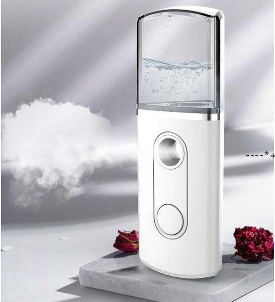 NOUVEAUPortable USB Nano Facial Mister Steamer Visage Humidificateur D'air Facial Brume Pulvérisateur Hydratant Clearing 20ml Triangle Humidificateurs RRB11709