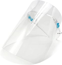 Nieuwprotectief gezichtsschild met glazen duidelijke masker anti-mist vol gezicht isolatie transparante bescherming voorkomen spattende druppels CCD9629