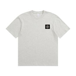 Nieuws heren T -shirtontwerper T -shirt Heren T Tees Pure katoen bedrukt modieuze en veelzijdige eenvoudige ronde nek trendy merk stoneshirts uisex kleding
