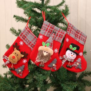 Nieuwsjaar Kerstkous Gift Candy Bag Noel Home Decorations Natal Navidad Sock Xmas Tree Decor