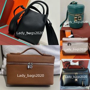 Baques de seaux loro sacs L19 Boîte à lunch LP LP FEMMES GRANDS L27 Sacs de maquillage designer sac à main authentique sacs à main en cuir