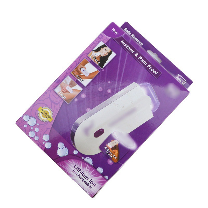 newsrt Pijnloze Elektrische Epilator Inductie Touch Ontharing Tool Vrouwen Lichaam Gezicht Bikini Scheerapparaat Trimmer USB Oplaadbaar + Blauw Licht