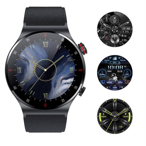 Relojes inteligentes Bluetooth más nuevos QW33 reloj inteligente ECG PPG correa de acero inoxidable de negocios reloj impermeable para hombres