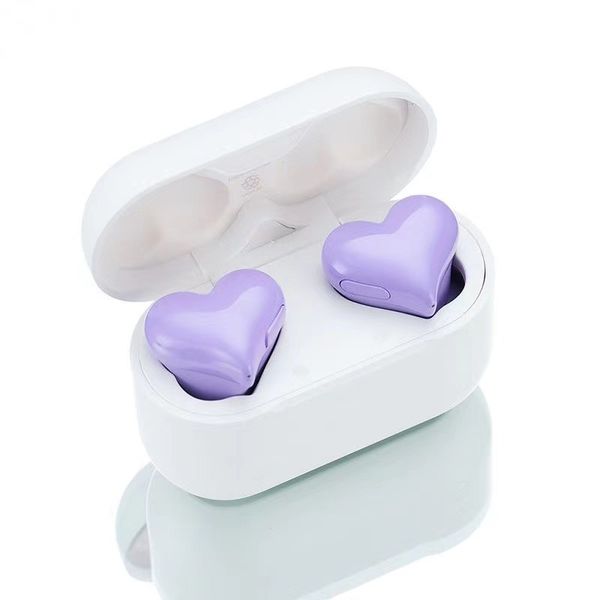 Novedad, auriculares Heartbuds TWS, auriculares inalámbricos Bluetooth, auriculares Bluetooth 5,3, auriculares intrauditivos con forma de corazón para mujer, regalos para niñas