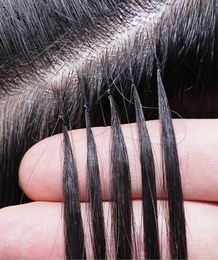 Nouveau produit Nano Ring Hair Micro Perles Extensions de cheveux Machine Remy Humain 2026 pouces Pré-collé Droit Brésilien 200 Brins Fu6689894