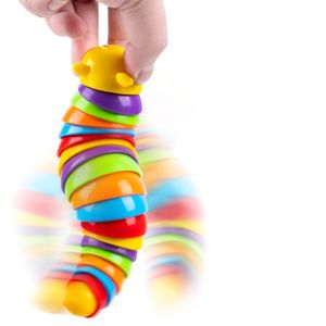 NewStyle Criativo Articulado Bonito Slug Fidget Brinquedo 3D Educacional Colorido Selo em Forma de Alívio do Estresse Brinquedos de Presente para Crianças GRÁTIS Por Epack YT199504