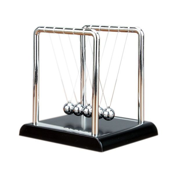 Newtons Cradle Steel Balance Ball Games Escritorio educativo Juguete Kid Early Fun Development Gift Física Ciencia Péndulo para niños 1193