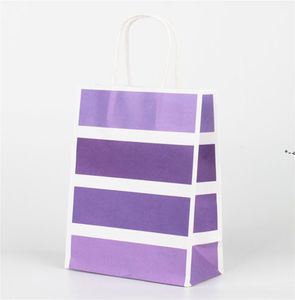 NOUVEAUTÉSacs cadeaux en papier kraft pour garde-robe de vêtements en gros Shopping Retail avec poignées, sacs de fête de vacances, recyclables pour mariage RRD113