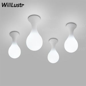 Lampe à plafond à goutte suivante Constantin Wortmann Design Home Collection Light Glass Shade Lighting Liquid Drop Bowling Stalactite Foyer 205J