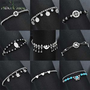 Nextvance acier inoxydable vierge marie arbre de vie perles Bracelet multicouche CZ pierre personnalisé Bracelet femmes amulette L230620