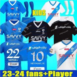 NEYMAR JR 2023 2024 Al Hilal Saudi PEREIRA Maillots de football MALCOM IGHALO NEVES SERGEJ SALEM VIETTO KOULIBALY Maillot de football KANNO Home Away _Jersey