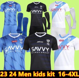 2023 2024 Neymar JR Al Hilal Maillots de football saoudiens 23 24 Home Away Player Fans Version MALCOM NEVES SERGEJ VIETTO KOULIBALY LGHALO KANNO Hommes Top Kit Kit Football