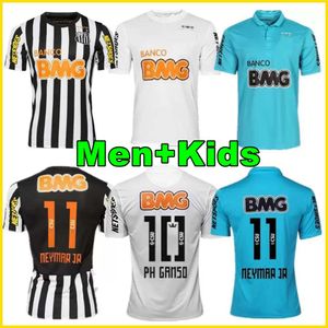 1912 2011 2012 2013 Maillot de football rétro Santos 11 12 13 NEYMAR JR Ganso Elano Borges Felipe Anderson maillot de football classique vintage pour hommes et enfants