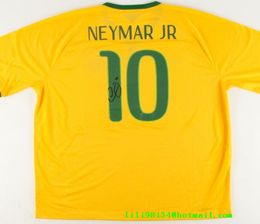 Neymard ondertekende handtekening gesigneerde auto -fans Topstees Jersey Shirts1672011