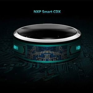 NFC Smart Ring Multi-fonction Multifonction Electronic Bluetooth Ring Solar Ring IC REWRITABLE ANALOG ENCORY CDE TAGE CLÉE IP68 EMPLOTHER 240423