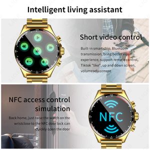 NFC Smart Watch pour Porsche Men Digital Watches Bluetooth Call Smartwatch pour Android Huawei Xiaomi Samsung Phone et iOS iPhone