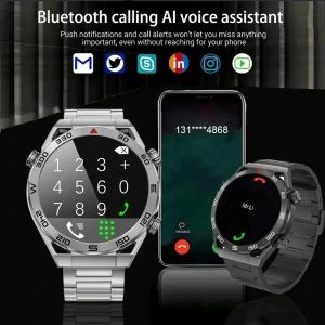 NFC Smart Watch Men Full Touch Screen Bluetooth Call GPS Track Compass IP68 CARTE CARTEC ECG 1,5 pouce Smartwatch pour Android iOS