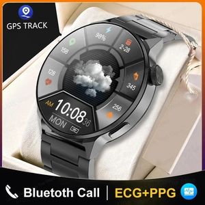 NFC montre intelligente femmes Bluetooth appel Sport GPS piste montre hommes cadran personnalisé fréquence cardiaque ECG PPG Smartwatch charge sans fil 240327