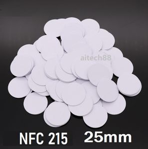 Security NFC Sticker 215 CHIP Coin Tag 25mm Card NFC Forum Type 2 Tag 540 Bytes for All NFC Mobile Phone For Access Control Locking system