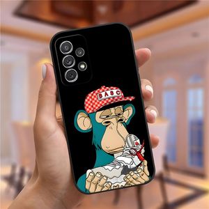 NFT APE Club Head Portret Phone Case voor Samsung Galaxy S23 S22 S10 S20 S30 S30 S21 S8 S9 Pro Plus Ultra Fe Design Back Cover