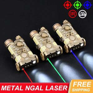 NGAL Metalen versie Rood Groen Dot Laser IR Sight Pointer Wapenlicht Strobe Airsoft Tactical Fit 20 mm