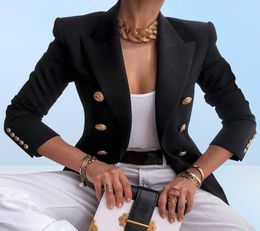 NIBESSER Blazer femmes veste de bureau Double boutonnage Harajuku Blazer coupe ajustée femme 2021 manteau bureau dames Outfit1248918