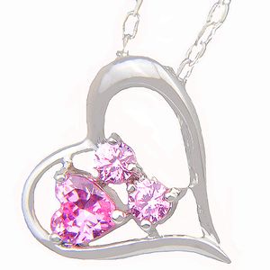 NICE 6 Pièces 1LOT Cristal Coeur Feu Rose Cubique Zircone Gemmes 925 Sterling Argent USA Israël Fiançailles Pendentifs Colliers Mariages Bijoux