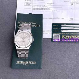 Belle montre-bracelet AP Royal Oak série 15400ST OO.1220ST.02 blanc hommes mode loisirs affaires montres de sport