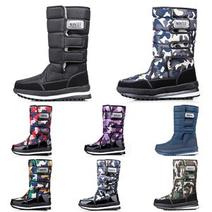 Nice Classics Bottes de neige pour femmes et hommes Mode haute mini cheville courte botte d'hiver dames filles hommes femmes chaussons chaud coton fourrure antidérapant extérieur 36-47