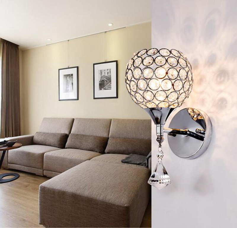 Nice Design Creative Crystal Wall Lamp AC84-240V Decorative Light Sconce Modern LED Glass Lighting Shades Balcony Living Room