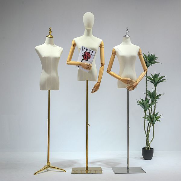 Joli Mannequin de couturière pour femmes, modèle en tissu, corps complet pour affichage