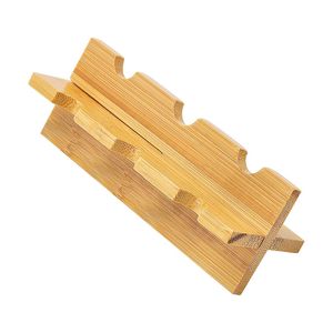 Mooie natuurlijke bamboe houten draagbare bong hout rokende handpijp beugel stand tentoonstelling basis ondersteuning houder innovatief ontwerp handgemaakte DHL