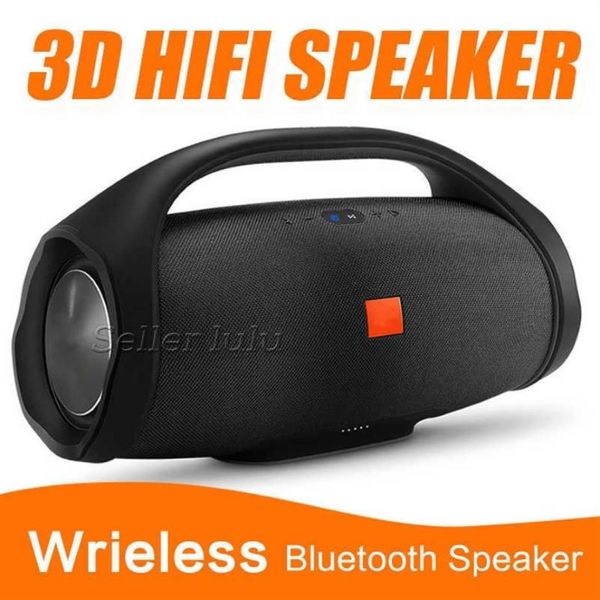 Nice Sound Boombox Bluetooth haut-parleur stéré 3D Hifi Subwoofer Hands Outdoor Portable STEREO Subwoofers avec Retail Box1914