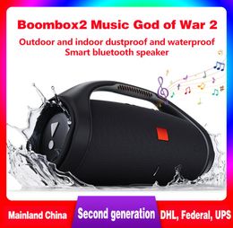 Nice Sound Boombox2 Bluetooth haut-parleur stéré 3D Hifi Subwoofer Hands Outdoor portable stéréo Subwoofers avec Retail Box Office3190982