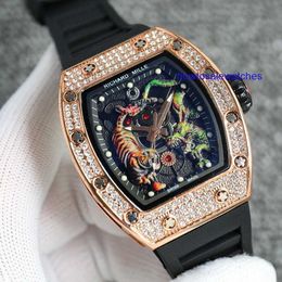 Belle montre RM montre-bracelet haut de gamme mode hommes Dragon Eye montre