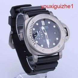 Belle montée en bracelet Panerai Watch submersible Mens Mens Automatic Machinery Watch Horloge Diamètre 47 mm PAM01305