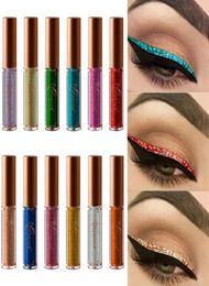 NICEFACE Pearled Metallic Liquid Glitter Eye Liner Diamond High Pearlescent Brown Liquid Eyeliner tatouage coloré eyeliner8738066