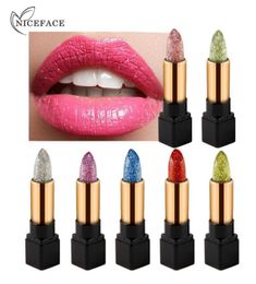 NICEFACE Shimmer Lipstick Kleur Cosmetica voor Vrouwen Langdurige Magische Temperatuur Kleur Veranderende Glitter Lippenstift Merk Make-up7964598