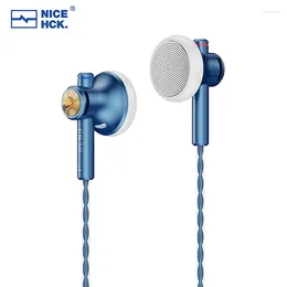 NiceHCK EB2S PRO 3,5/4,4mm enchufe micrófono de cabeza plana auricular con cable HIFI 15,4mm LCP diafragma dinámico música Vocal auriculares