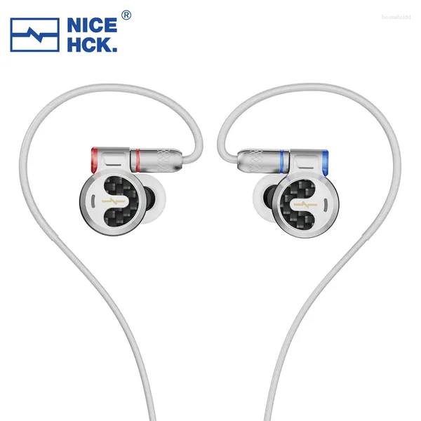 NiceHCK F1 3,5mm/4,4mm enchufe insignia auriculares con Cable 14,2mm controlador de diafragma plano auriculares HIFI con Cable separador 0,78mm 2 pines